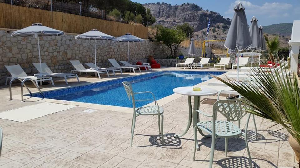 Golden View Studios Lindos  Luaran gambar